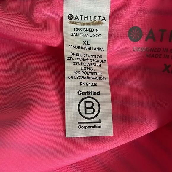 ATHLETA Marbella Mod Rise Bottom, Pink Print, Size XL 446709 - Picture 7 of 8